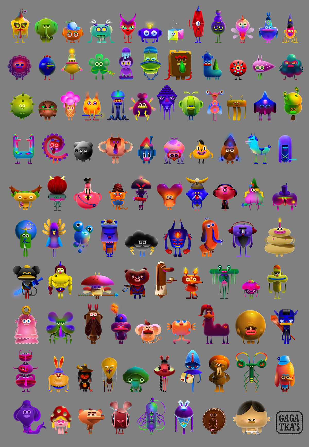 RGB.vn_100 Affinity Designer characters by Agata Karelus