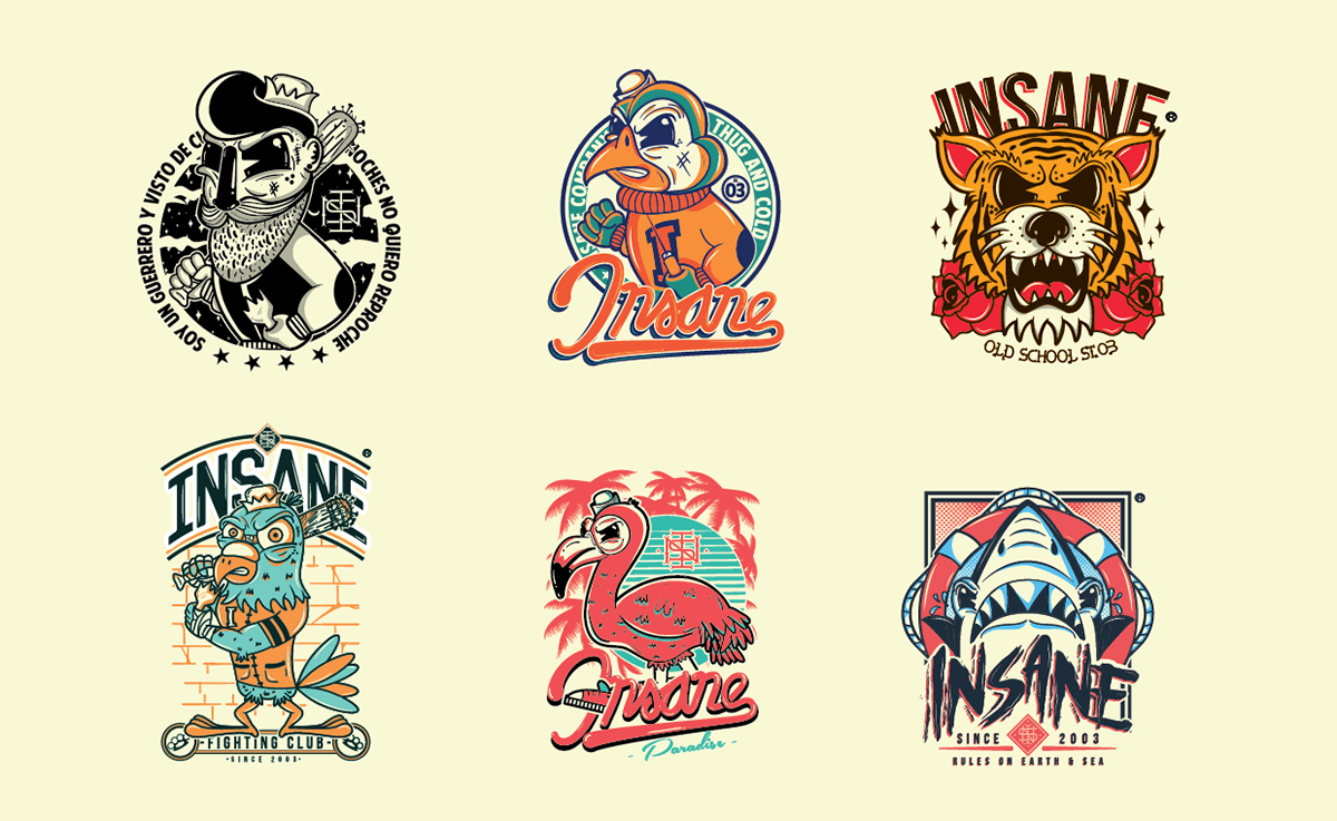 Cartoon Character Logos by Toñito Balderrama