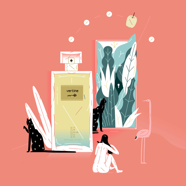 Perfume GIFs for the Interview Russia magazine by Xenya Shishkova