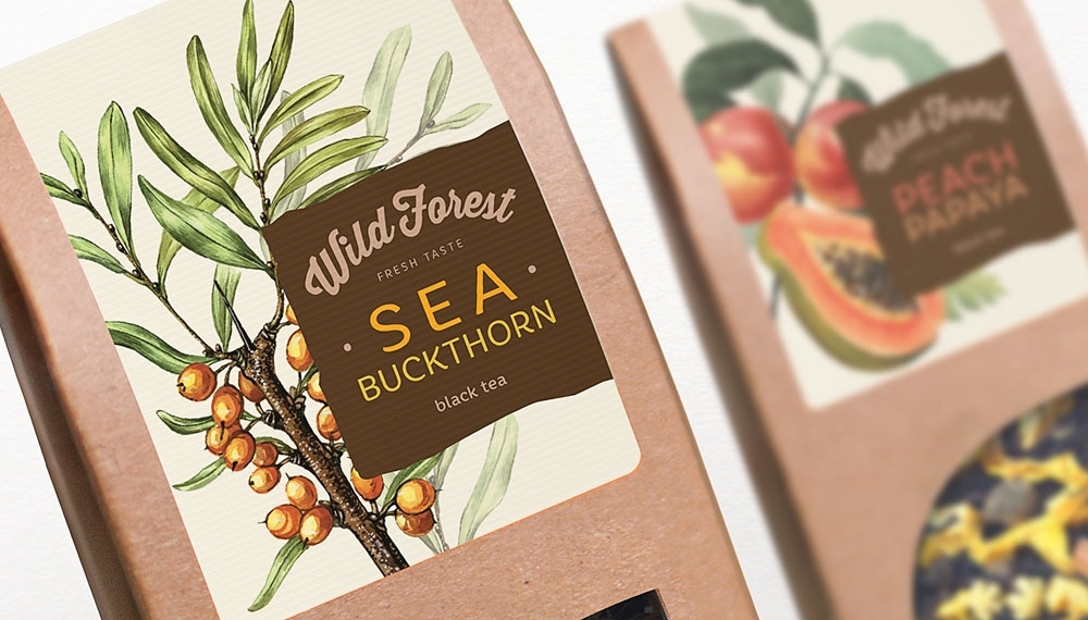 Wild Forest Tea by Sofya Ozbozkurt & Wellhead branding agency