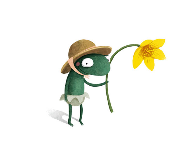 A Smile For Little Frog Illustration