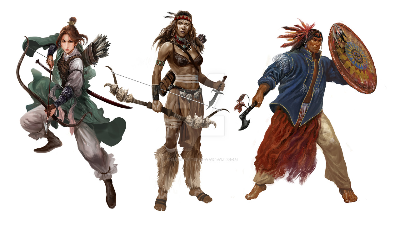 character_design___3_warriors_