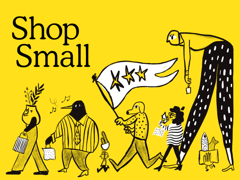 “Shop Small” – Nguồn: dribble.com – Joe Montefusco