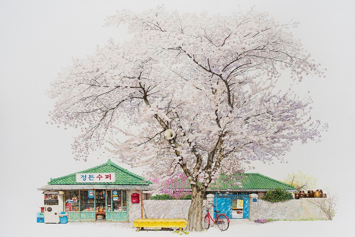 Nghệ sĩ Me Kyeoung Lee ghi lại dấu ấn những cửa hàng tiện lợi dọc khắp đất  nước Hàn Quốc qua tranh vẽ • RGB