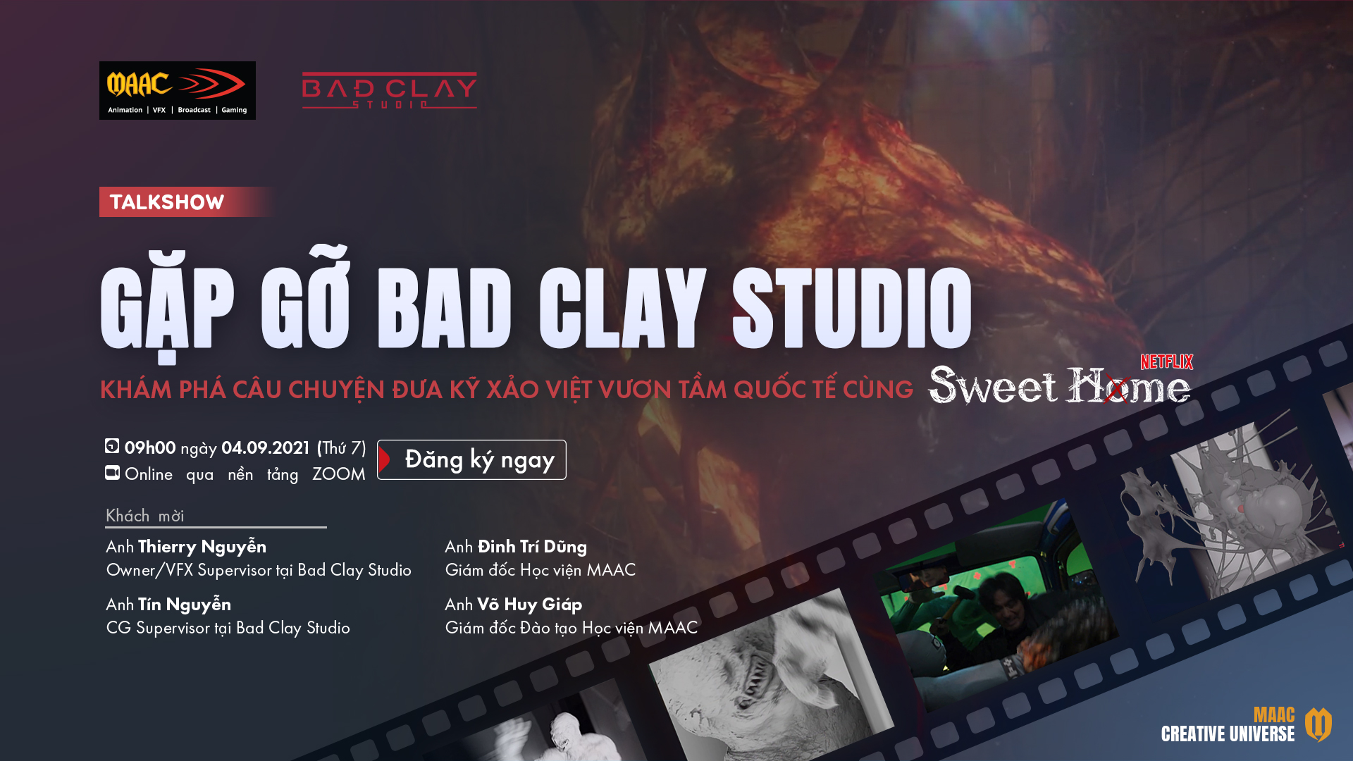 Talkshow] Gặp gỡ Bad Clay Studio: khám phá câu chuyện đưa kỹ xảo Việt vươn  tầm quốc tế cùng Sweet Home • RGB